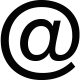 Ícone atalho para enviar email de contato para Paula Klien.
